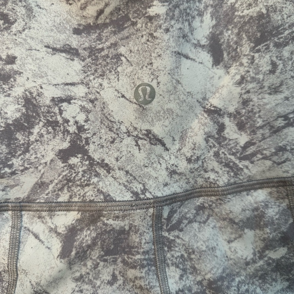 Lululemon gray camo capri leggings